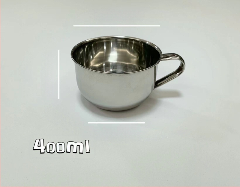 Vaikų dubuo iš 304 nerūdijančio plieno su dvigubomis rankenėlėmis, maisto kokybės, mikrobangų krosnelė saugi, apvalios formos, skirtas valgymams