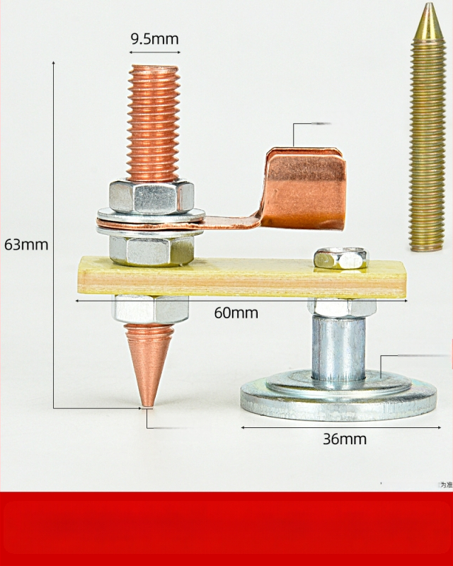 Spēcīga magnētiskā zemējuma skava metināšanas iekārtām – jaudīga magnētiskā fiksējošā galva, ārkārtīgi izturīga