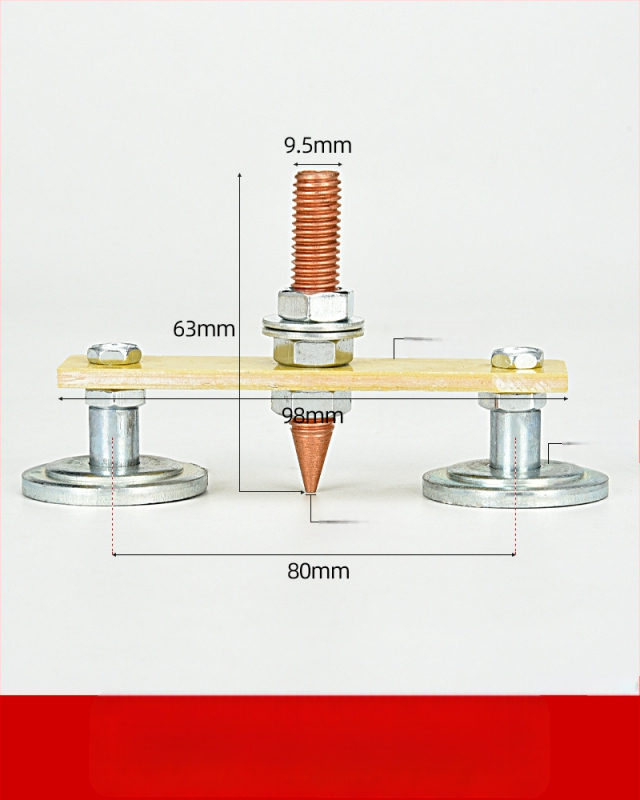 Spēcīga magnētiskā zemējuma skava metināšanas iekārtām – jaudīga magnētiskā fiksējošā galva, ārkārtīgi izturīga