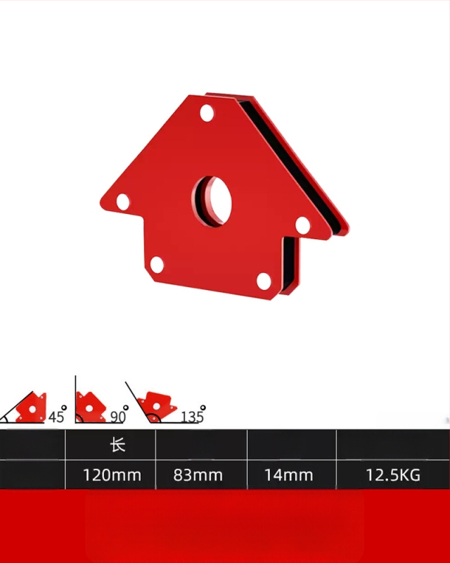 Spēcīga magnētiskā zemējuma skava metināšanas iekārtām – jaudīga magnētiskā fiksējošā galva, ārkārtīgi izturīga