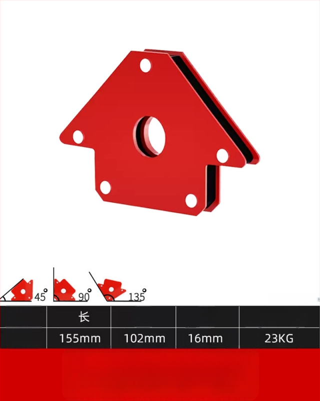 Spēcīga magnētiskā zemējuma skava metināšanas iekārtām – jaudīga magnētiskā fiksējošā galva, ārkārtīgi izturīga