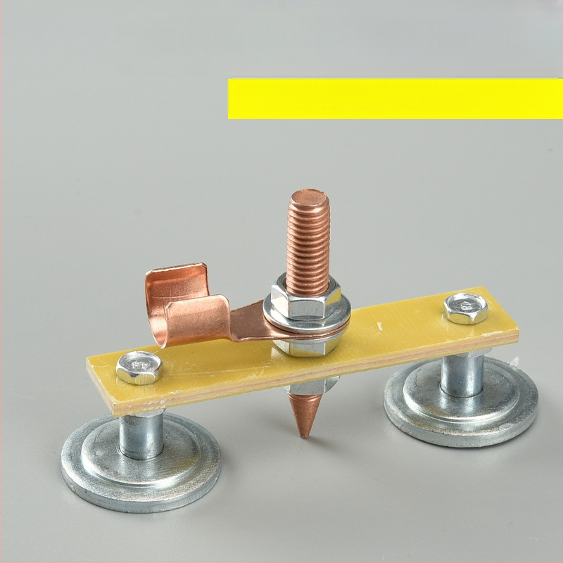 Spēcīga magnētiskā zemējuma skava metināšanas iekārtām – jaudīga magnētiskā fiksējošā galva, ārkārtīgi izturīga