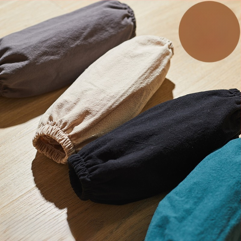 Προστατευτική ποδιά με μανίκια από βαμβάκι και λινό – κατά των λεκέδων, απλός σχεδιασμός για εργασία