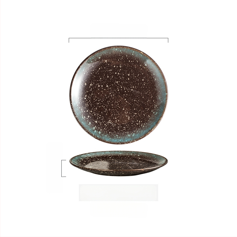 Keramičke kružne tanjure – jednostavan stil, kružni oblik, za posluživanje deserta i torti