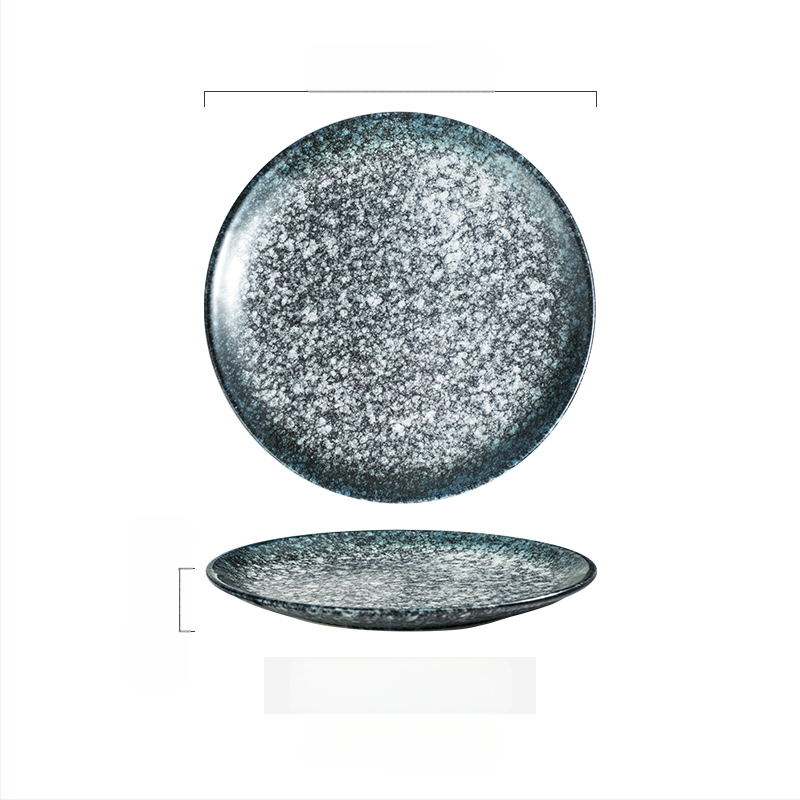 Keramičke kružne tanjure – jednostavan stil, kružni oblik, za posluživanje deserta i torti