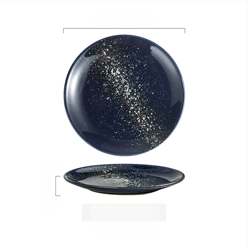 Keramičke kružne tanjure – jednostavan stil, kružni oblik, za posluživanje deserta i torti