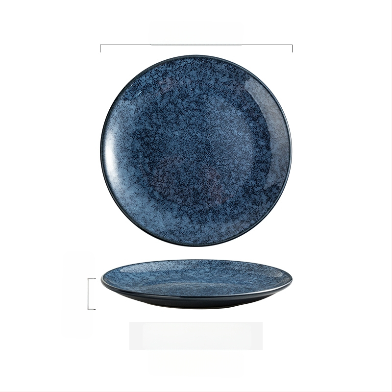 Keramičke kružne tanjure – jednostavan stil, kružni oblik, za posluživanje deserta i torti