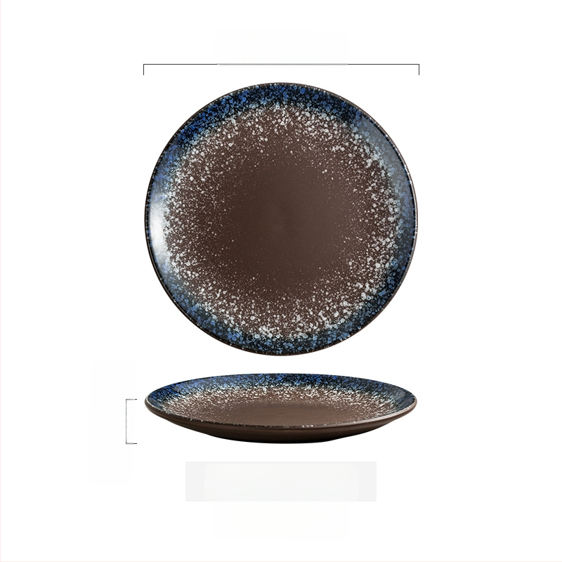 Keramičke kružne tanjure – jednostavan stil, kružni oblik, za posluživanje deserta i torti