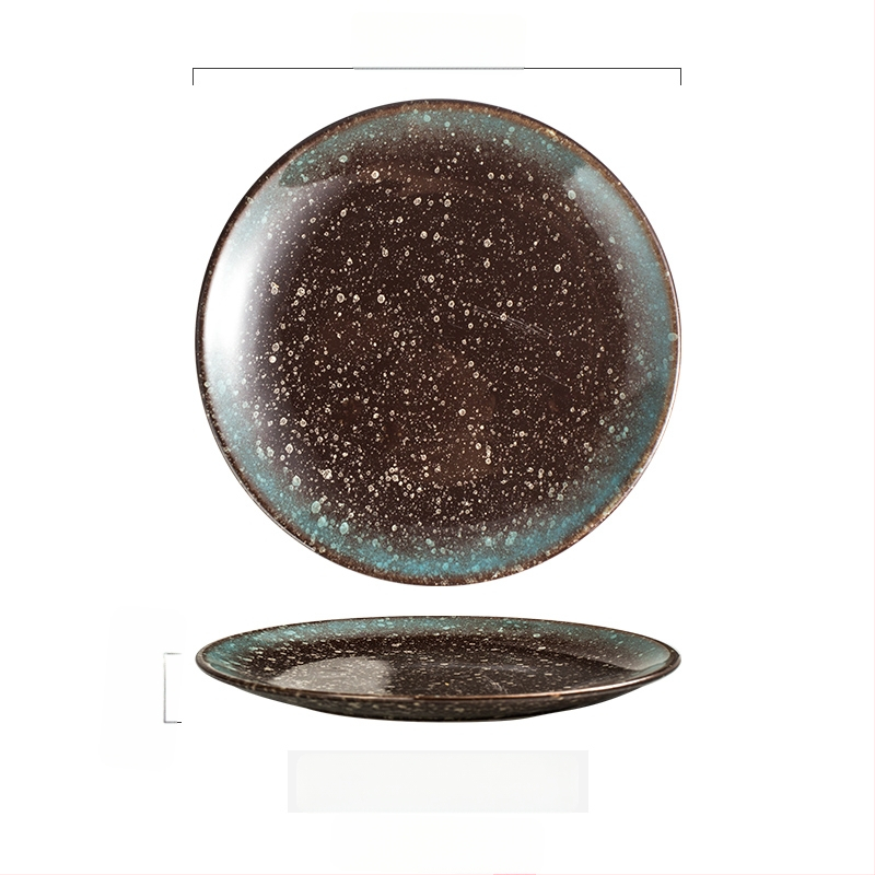 Keramičke kružne tanjure – jednostavan stil, kružni oblik, za posluživanje deserta i torti