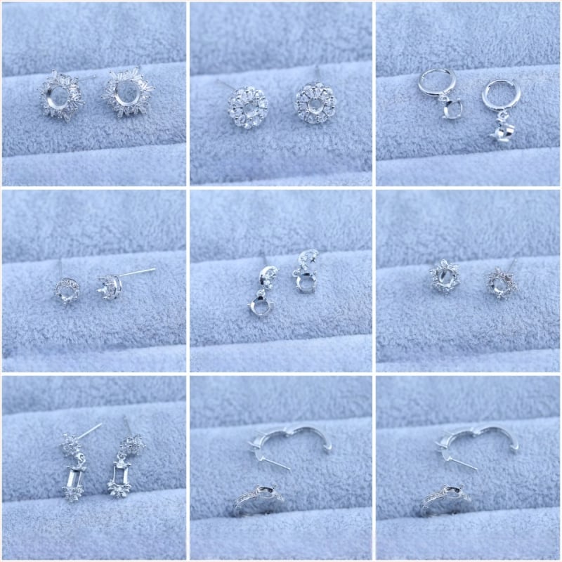 Kõrvarõngad, vask, elektroplaadiga kaetud, geomeetriline kujundus, Korea stiil, kevad 2025