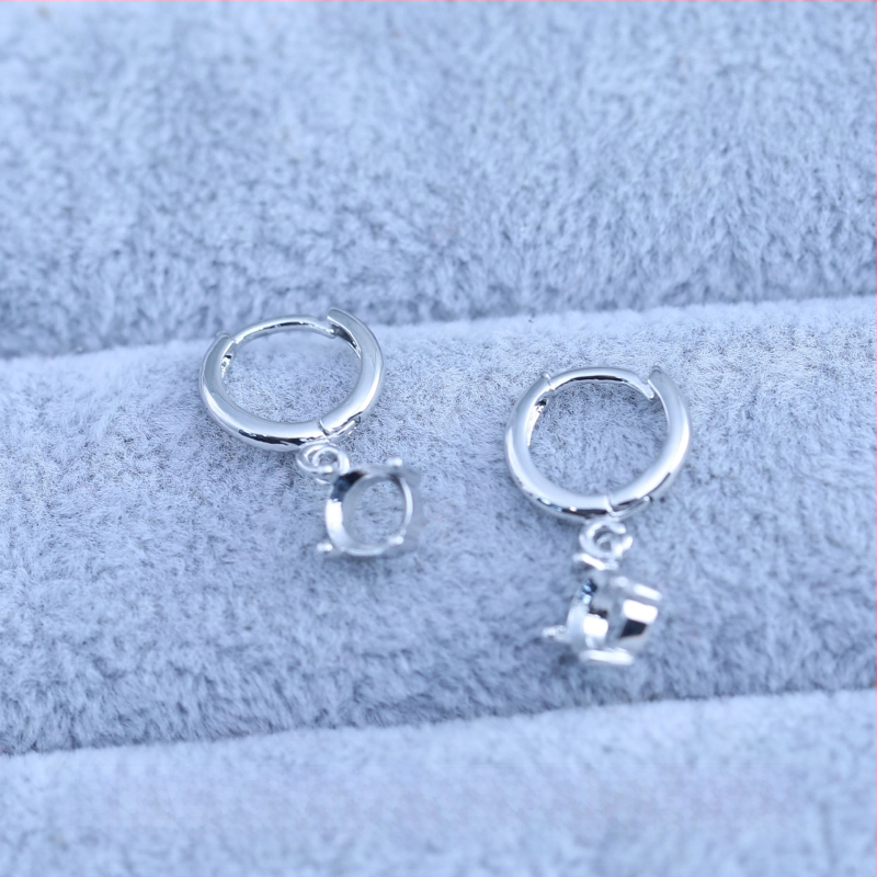 Kõrvarõngad, vask, elektroplaadiga kaetud, geomeetriline kujundus, Korea stiil, kevad 2025