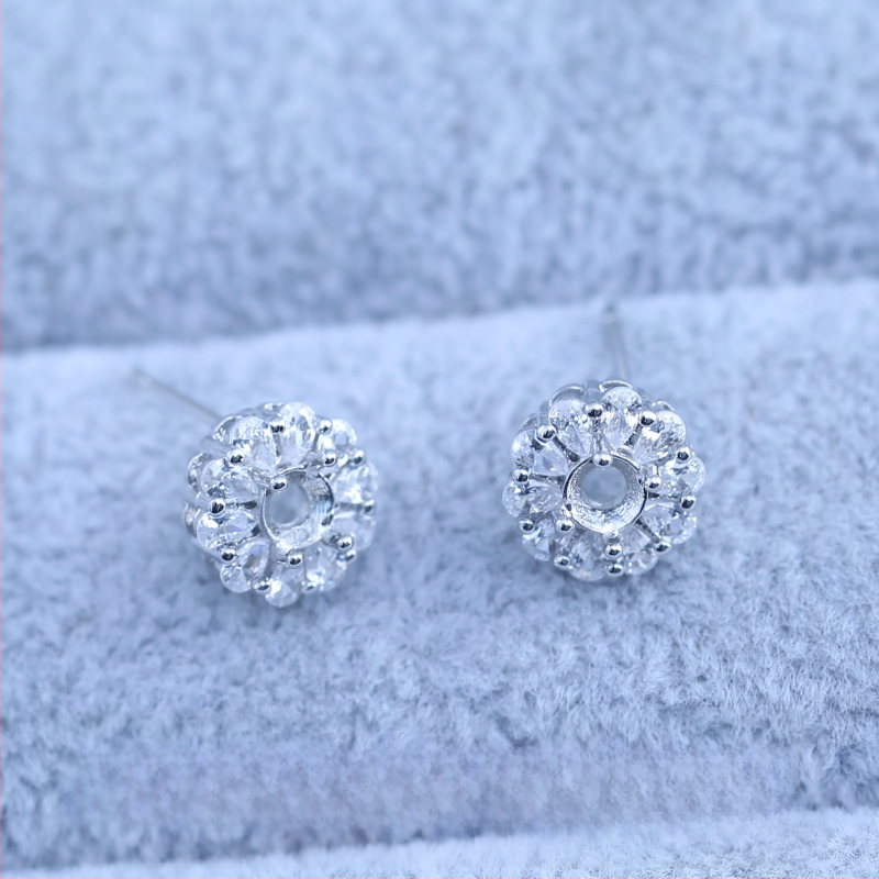 Kõrvarõngad, vask, elektroplaadiga kaetud, geomeetriline kujundus, Korea stiil, kevad 2025