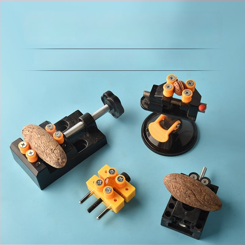 Mini galda preses ar alumīnija sakausējuma korpusu valriekstu pērlēm — knaģu spraudnis un valriekstu turētājs