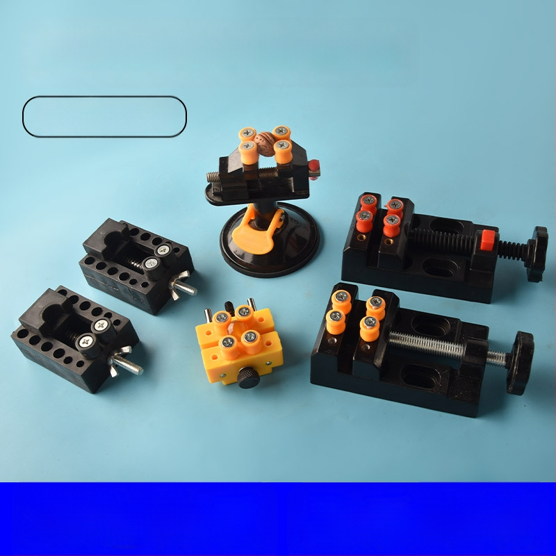 Mini galda preses ar alumīnija sakausējuma korpusu valriekstu pērlēm — knaģu spraudnis un valriekstu turētājs