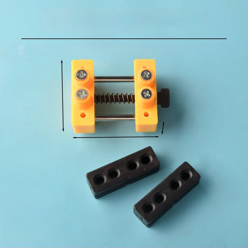 Mini galda preses ar alumīnija sakausējuma korpusu valriekstu pērlēm — knaģu spraudnis un valriekstu turētājs