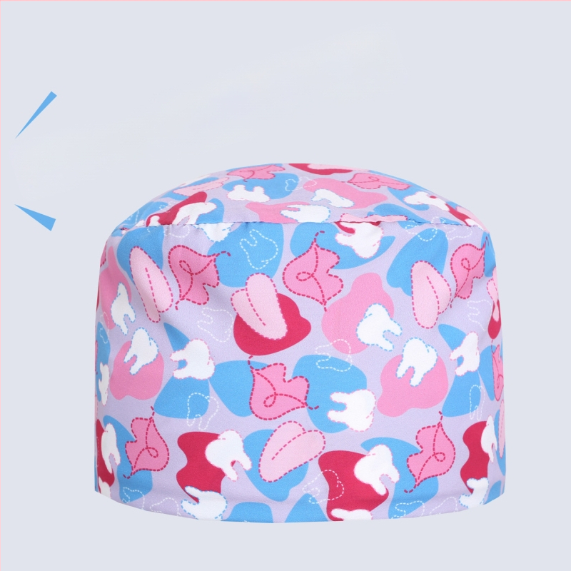 Bonetă medicală din bumbac, unisex, cu imprimeu desen animat, posibilitatea imprimării logo-ului, stil casual.