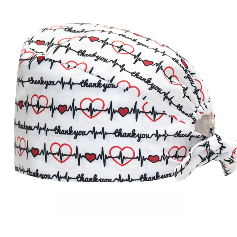 Bonetă medicală din bumbac, unisex, cu imprimeu desen animat, posibilitatea imprimării logo-ului, stil casual.