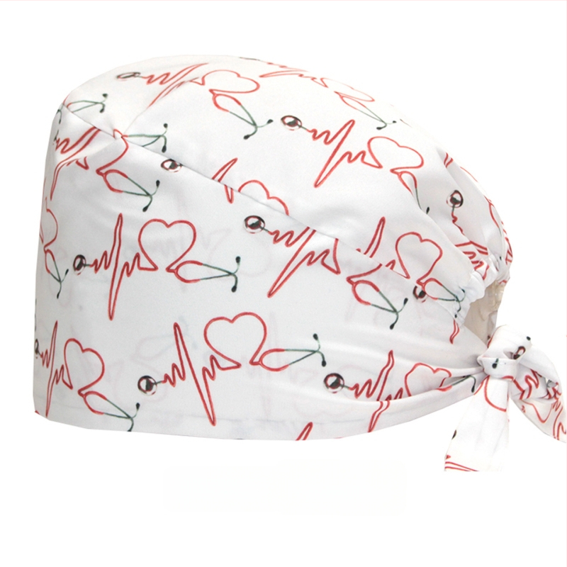 Bonetă medicală din bumbac, unisex, cu imprimeu desen animat, posibilitatea imprimării logo-ului, stil casual.