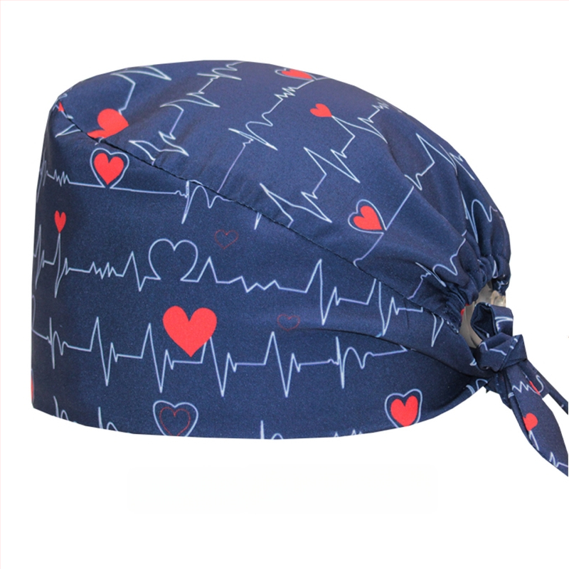 Bonetă medicală din bumbac, unisex, cu imprimeu desen animat, posibilitatea imprimării logo-ului, stil casual.