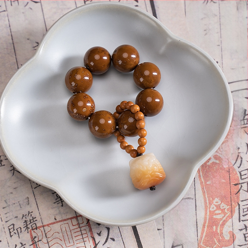 Βραχιόλι Bodhi από σπόρους – Χειροποίητο, Απλό Unisex, Σχέδιο με 8 κόκκους