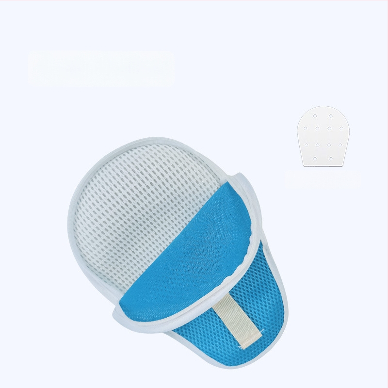 Apsauginės pirštinės lovoje gulintiems vyresnio amžiaus žmonėms su demencija — nuo įbrėžimų, kvėpuojanti medvilnė, modelis 125, delnoms, infraraudonųjų spindulių šildymas