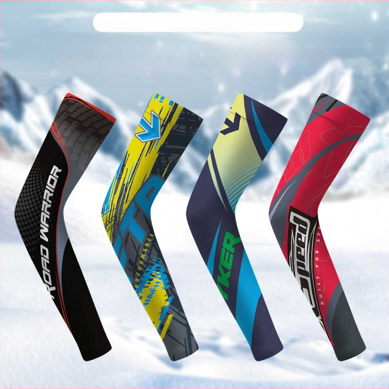 Moon Bear Ice Silk μανίκια για τον βραχίονα για ποδηλασία και υπαίθριες δραστηριότητες – προστασία από τον ήλιο, καλοκαίρι 2023, ύφασμα Ice Silk (πολυεστέρας), ελαστικό έως 10%