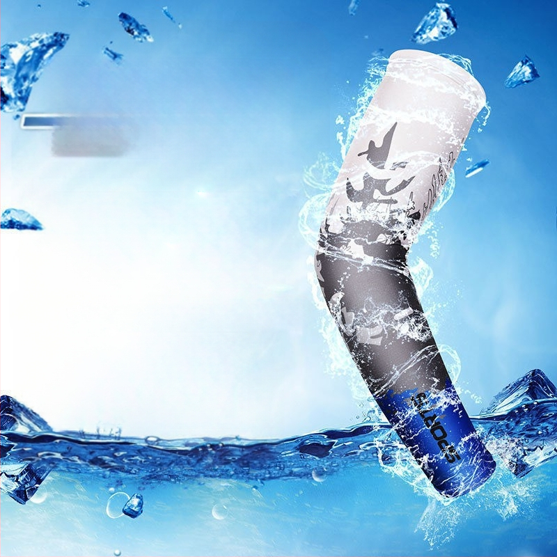 Unisex Μανίκια από ice silk με UV προστασία – Εκτυπωμένα καλοκαιρινά καλύμματα για οδήγηση και ποδηλασία