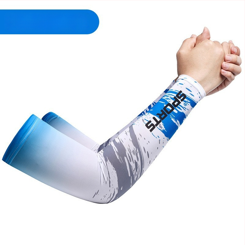 Unisex Μανίκια από ice silk με UV προστασία – Εκτυπωμένα καλοκαιρινά καλύμματα για οδήγηση και ποδηλασία