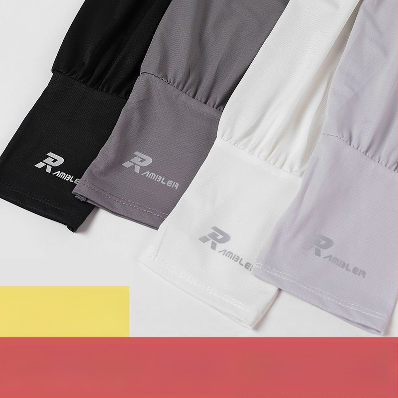 Ανδρικά μανίκια προστασίας UV - Καλοκαιρινή λεπτή ύφανση Ice Silk (Milk Silk) και πολυεστέρα, χαλαρή γραμμή, Άνοιξη 2023