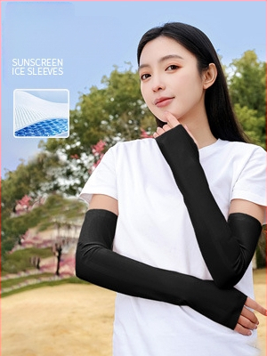 Μανίκια UV προστασίας από ναϊλον-ice silk, unisex, για υπαίθριες αθλητικές δραστηριότητες, 390 g