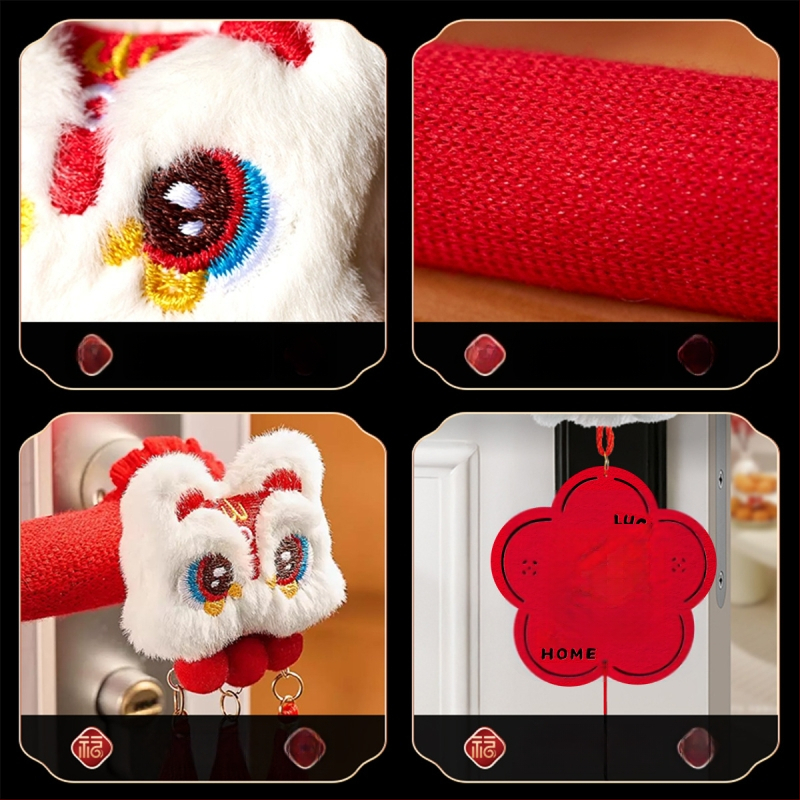 Durų rankenos apsaugos pakabukas – audinys, pakuotė Opp maišelis, neimportuota, skirta Kinijos Meilės dienai