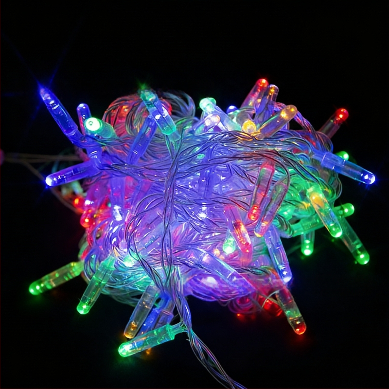 Lauko IP67 atsparios girliandos šviesos su nuotolinio valdymo, 0,06W, 220V DC, modelis FYTY, tinkama kempingui/šventėms kiemui