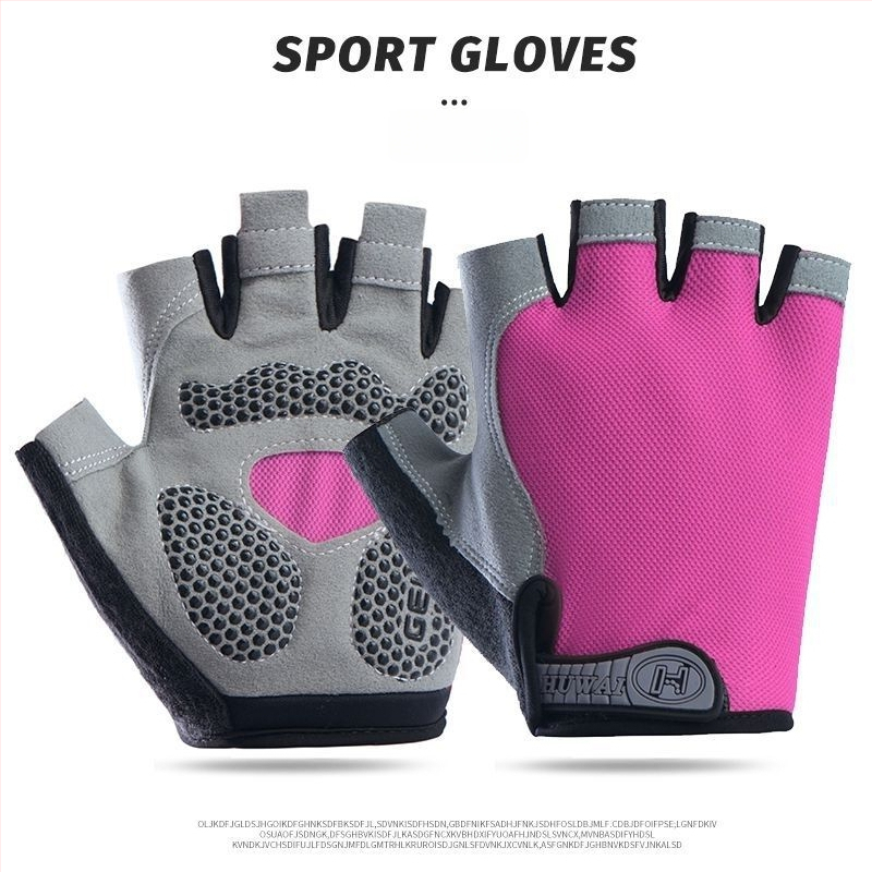 puspirštinės sportinės pirštinės vyrams ir moterims – atsparios slydimui, kvėpuojančios, sustiprintos, atsparios dėvėjimu, skirtos lauko fitnesui ir horizontaliam strypui