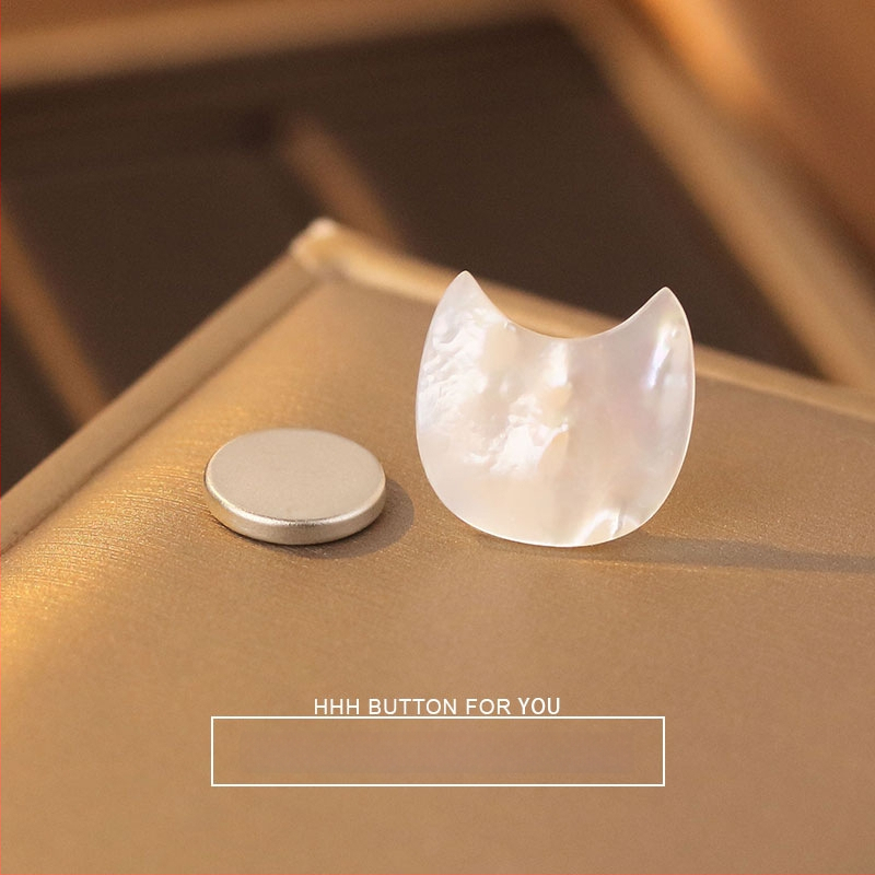 HHH FOR YOU Μαγνητικό Κουμπί από Φυσική Όστρακα για Ρούχα – Αόρατο Κούμπωμα χωρίς Ράφες, Σταθερό, για Πιτζάμες, T‑Shirts, Πουκάμισα, Καρνταγίνες και Πουλόβερ