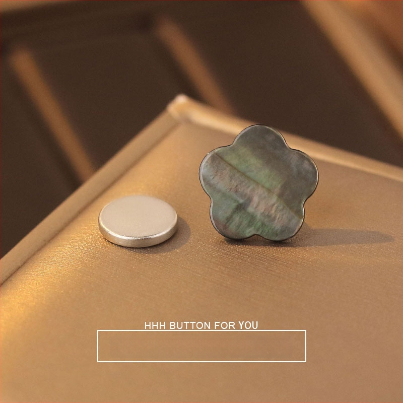HHH FOR YOU Μαγνητικό Κουμπί από Φυσική Όστρακα για Ρούχα – Αόρατο Κούμπωμα χωρίς Ράφες, Σταθερό, για Πιτζάμες, T‑Shirts, Πουκάμισα, Καρνταγίνες και Πουλόβερ