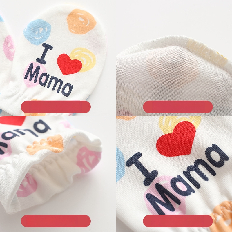 BeBi rukavice za lice od 100% pamuka – protiv ogrebotina, prozračne, za dob 0–1 godina, sve sezone, prilagodljive