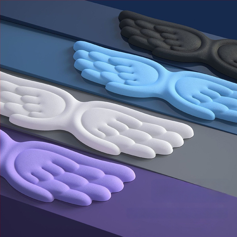 Tastatūras rokas balsts (Tips: rokas balsts; Materiāls: silikons; Stils: divpusējs; Funkcija: anti-slīd; Modelis: Angel Wings-001)