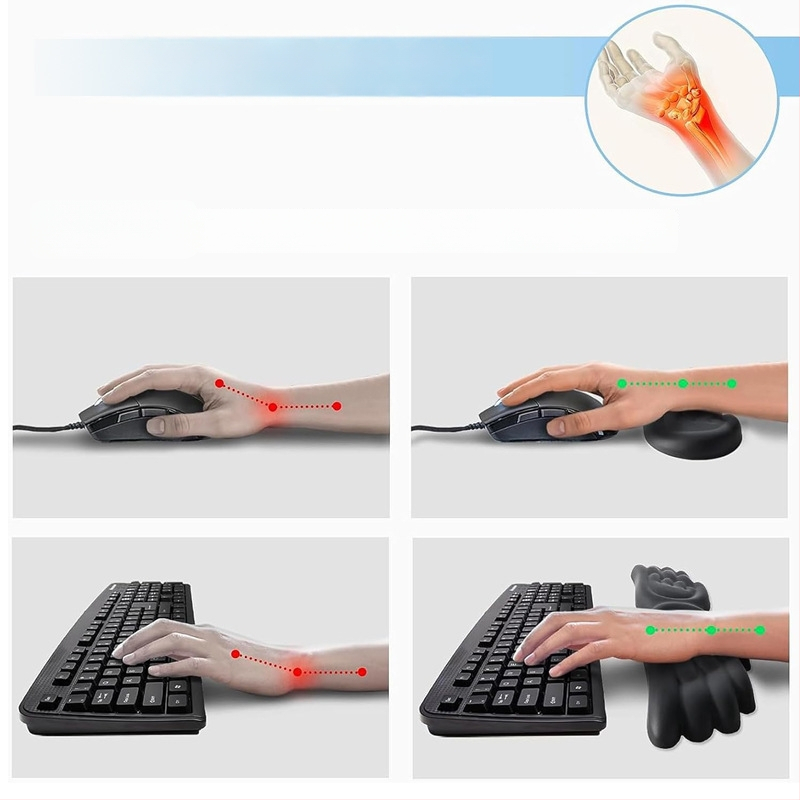 Tastatūras rokas balsts (Tips: rokas balsts; Materiāls: silikons; Stils: divpusējs; Funkcija: anti-slīd; Modelis: Angel Wings-001)