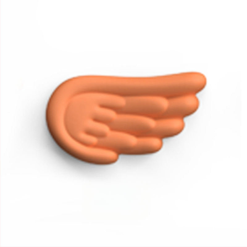 Tastatūras rokas balsts (Tips: rokas balsts; Materiāls: silikons; Stils: divpusējs; Funkcija: anti-slīd; Modelis: Angel Wings-001)