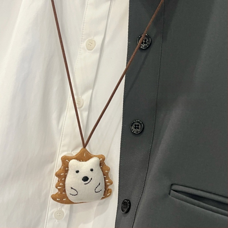 Dječji kožni privjesak na šnuri s karikaturama životinja, dugi nakit, mogućnost prilagodbe, pojedinačno pakirano