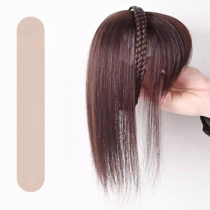 Integruota galvos juosta su kirpčiukais parūka, prideda tūrio ir užmaskuoja plaukų šaknis, aukštos temperatūros viela, mechanizmas, Qi kirpčiukai, Henano kilmė