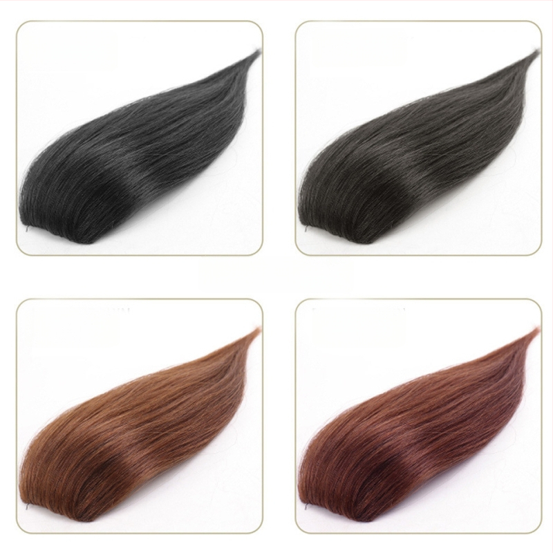 Perukos padidinti apimtį, tiesūs plaukai, aukštos temperatūros viela, mechaninis fiksavimas, netinka karštam dažymui