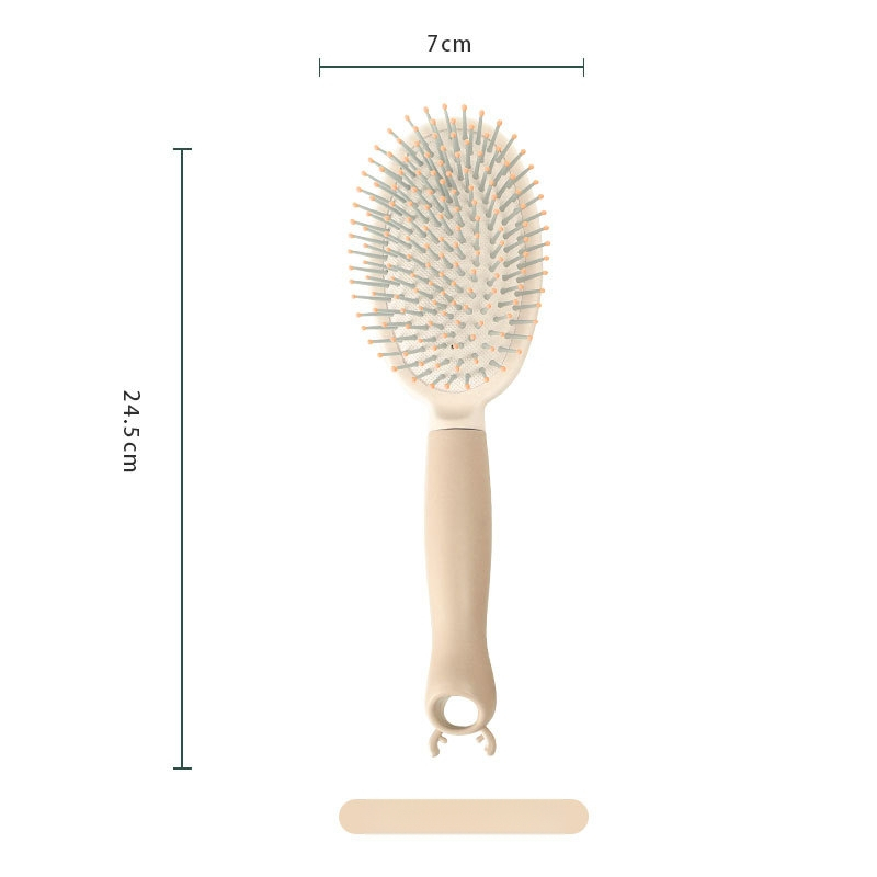 Sieviešu matu ķemme ar gaisa spilvenu, piemērota garām un viļņotām matām, galvas ādas masāža, mājas lietošanai • ABS materiāls • izcelsme Ningbo • nav importa