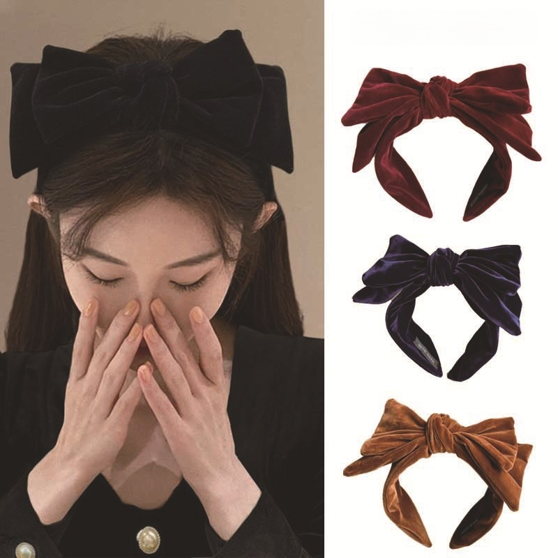 Velūra lente galvai sievietēm – roku darbs, stilā Fresh and Sweet, galvas rotas Trendy