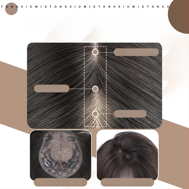 Parukė moterims, modelis B11 ilgai tiesus, aukštos temperatūros pluoštas, mechaninė konstrukcija