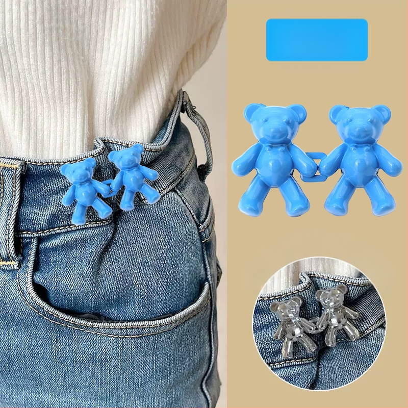 Lācīša jostas sprādze — bezšuvju, noņemama, sakausējuma materiāls, der biksēm un svārkiem, praktisks stils