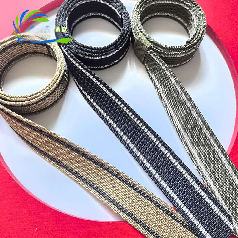 Nailona militārā josta, platums 3.8 cm, biezums 2.5 mm, garums 120 cm, tank raksts, teksturēta