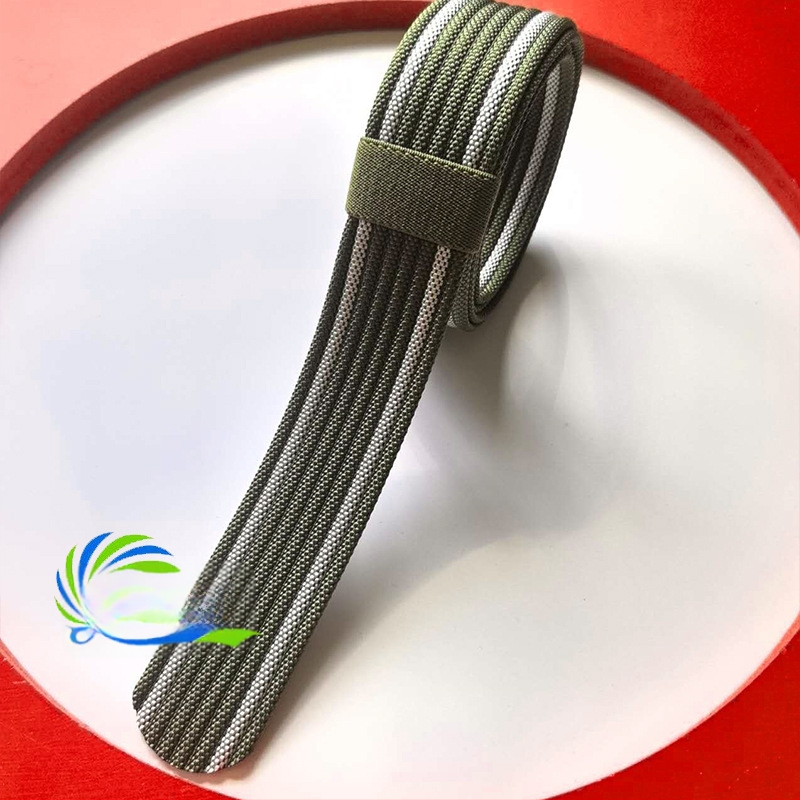 Nailona militārā josta, platums 3.8 cm, biezums 2.5 mm, garums 120 cm, tank raksts, teksturēta