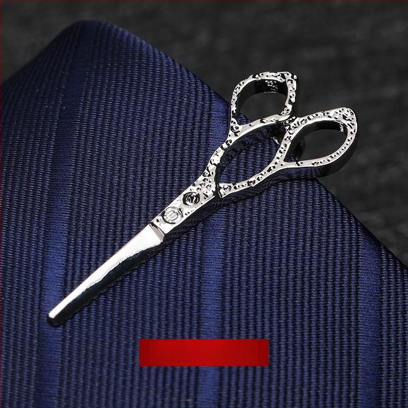 Kravatu sprādze no sakausējuma, ģeometriskais raksts ar diamanta motīvu, plakana galva, universāla, piemērota biznesa vakariņām un kāzām