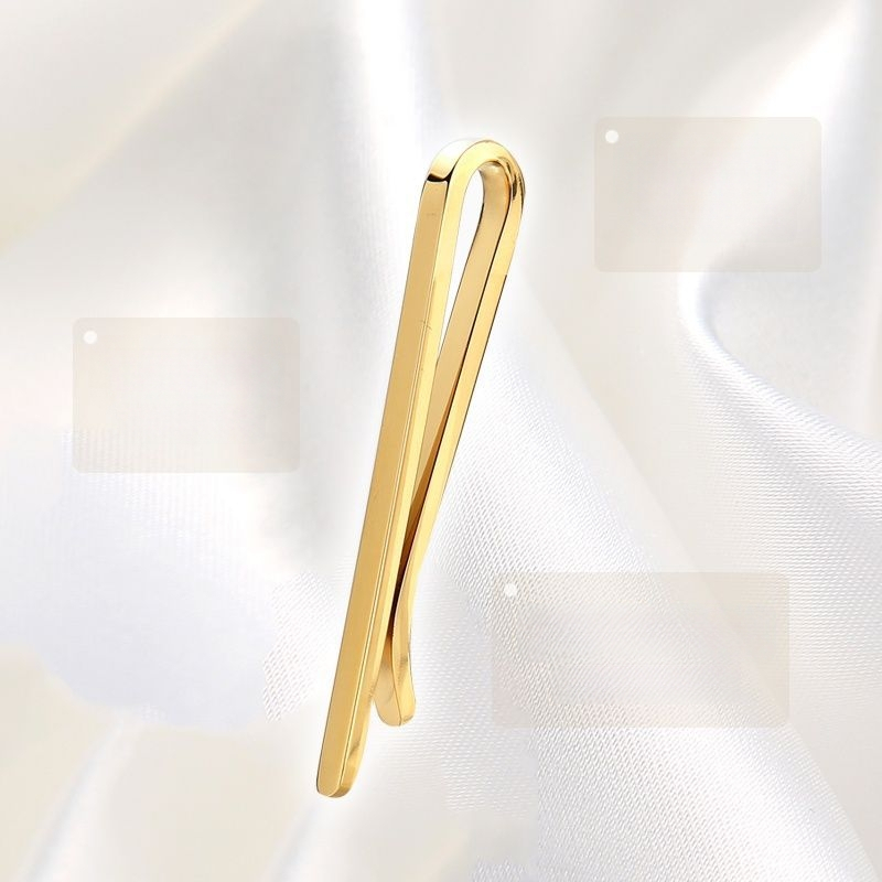 Kravatu klips no 304 nerūsējošā tērauda, plāns, daudzpusīgs, formāls vīriešu aksesuārs